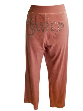Juicy Couture Light Pink Velour Joggers Size S